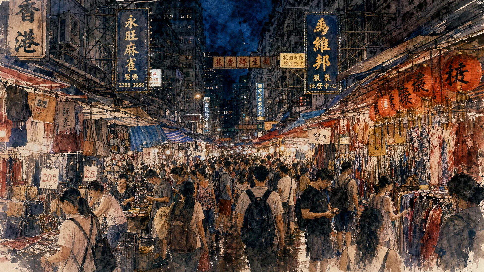Ladies Market Hong Kong