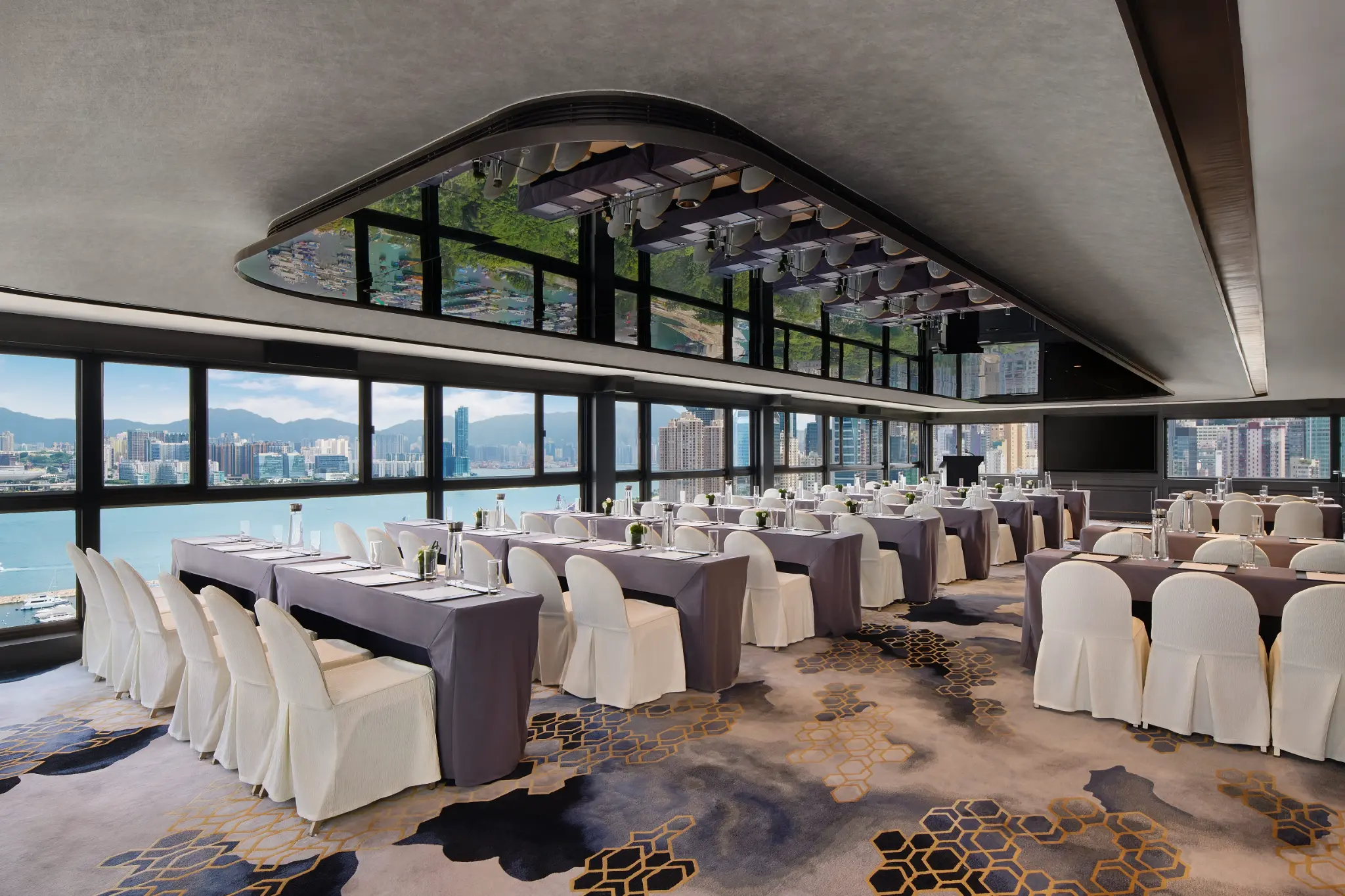 Congress meeting room with panoramic harbour view